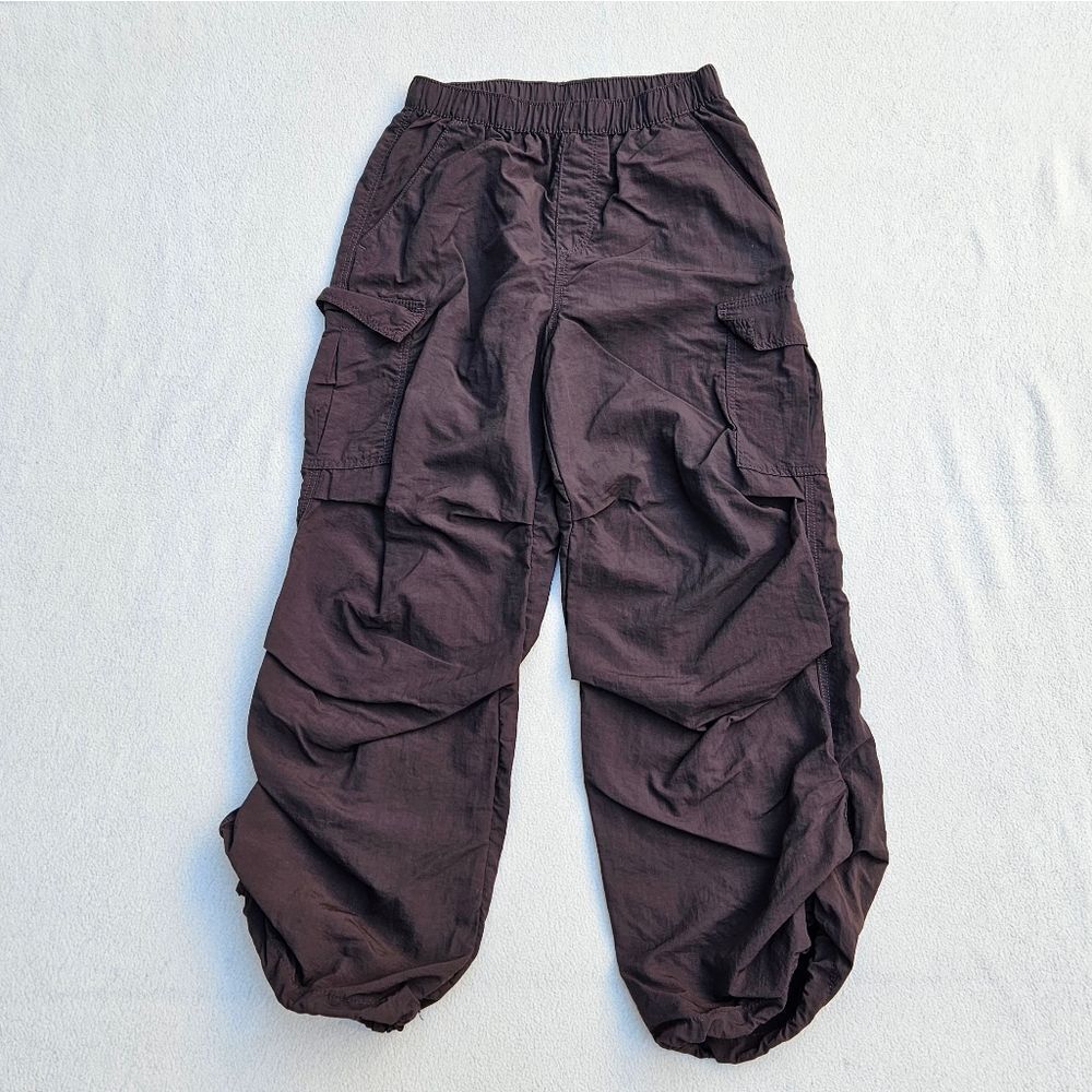H&M Dark Brown Baggy Cargo Pants Size 14